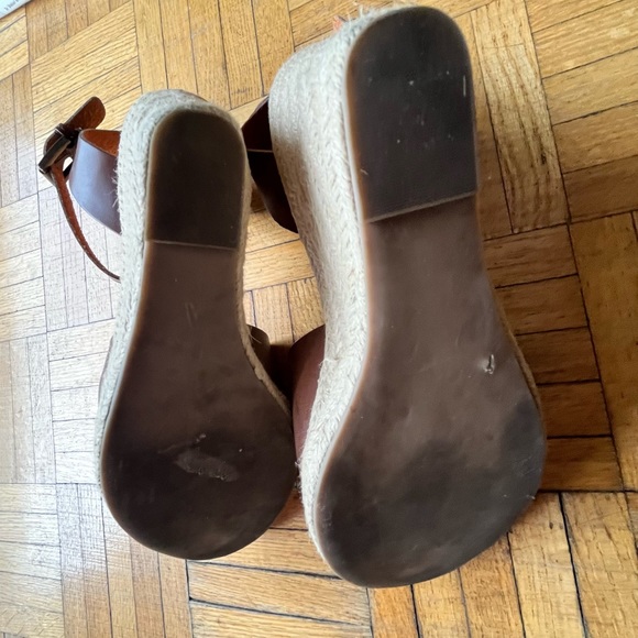 Old Navy Brown Wedge Espadrilles Size 9 Fits 8/8.5 - Picture 5 of 5